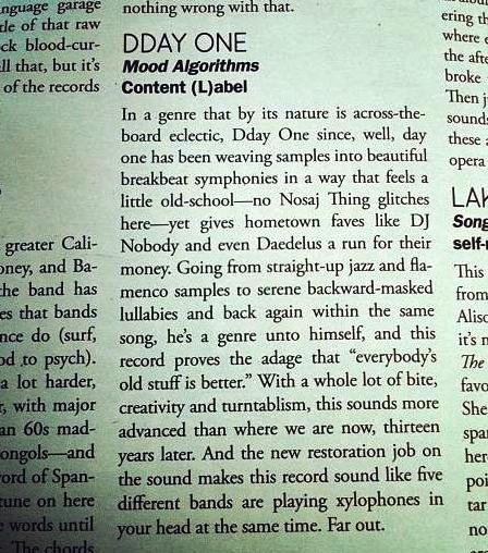 dday one L.A Record Review